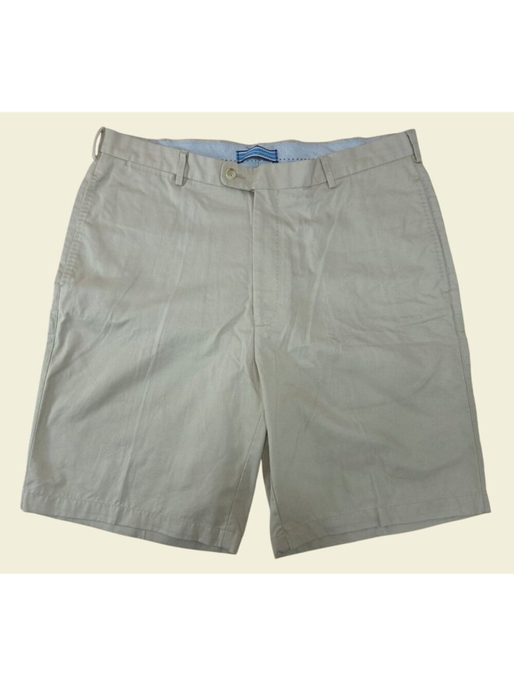 Peter Millar Mens Beige Pima Cotton Chino Shorts 36